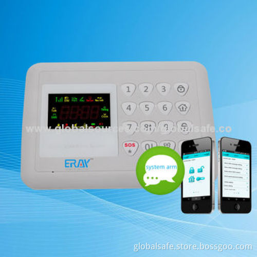 GPRS alarm system with network video call, built-in 3C smart card, simple to operate